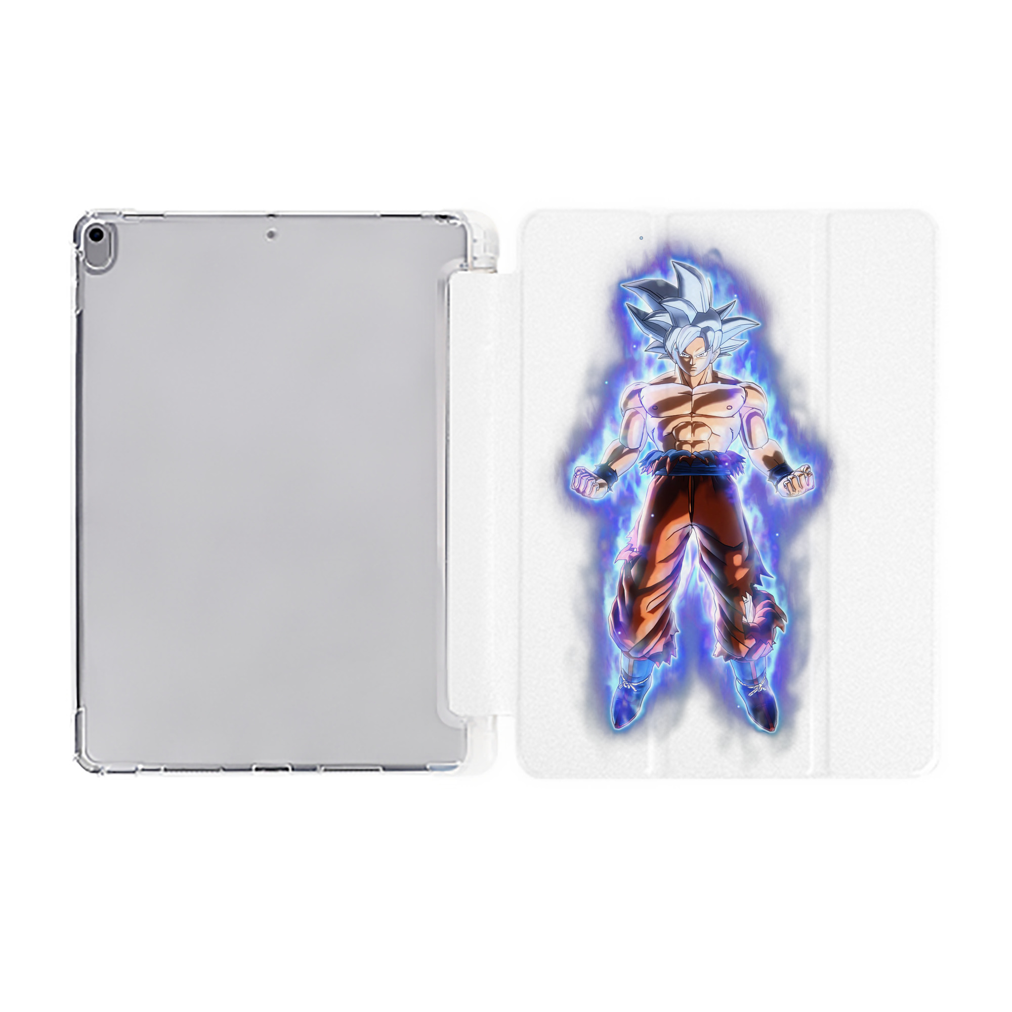 （画像用） ドラゴンボール 孫悟空（そん ごくう）Son Goku カカロット DRAGON BALL Kakarotto IPad ケース ペン収納付き 三つ折りスタンド PUレザー×シリコン 対応機種9.5/10.5/10.9インチ